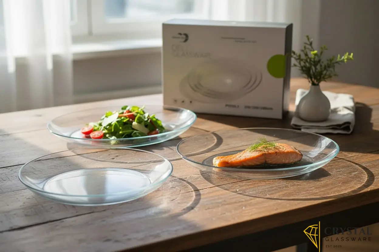 Deli Glass Ware 3 Pcs Oval Glass Serving Dish / Bowl Set | Crystal Clear Glass | For Salan, Rice & Serving